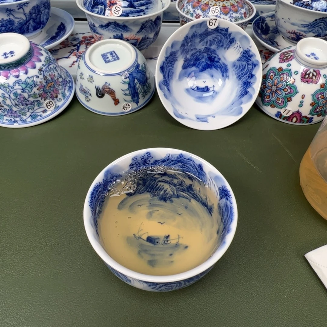 陶瓷景德镇纯手工纯手绘茶具木木