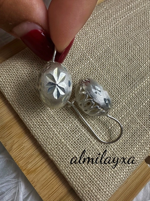 足银耳饰 纯银民族风妈妈款耳饰