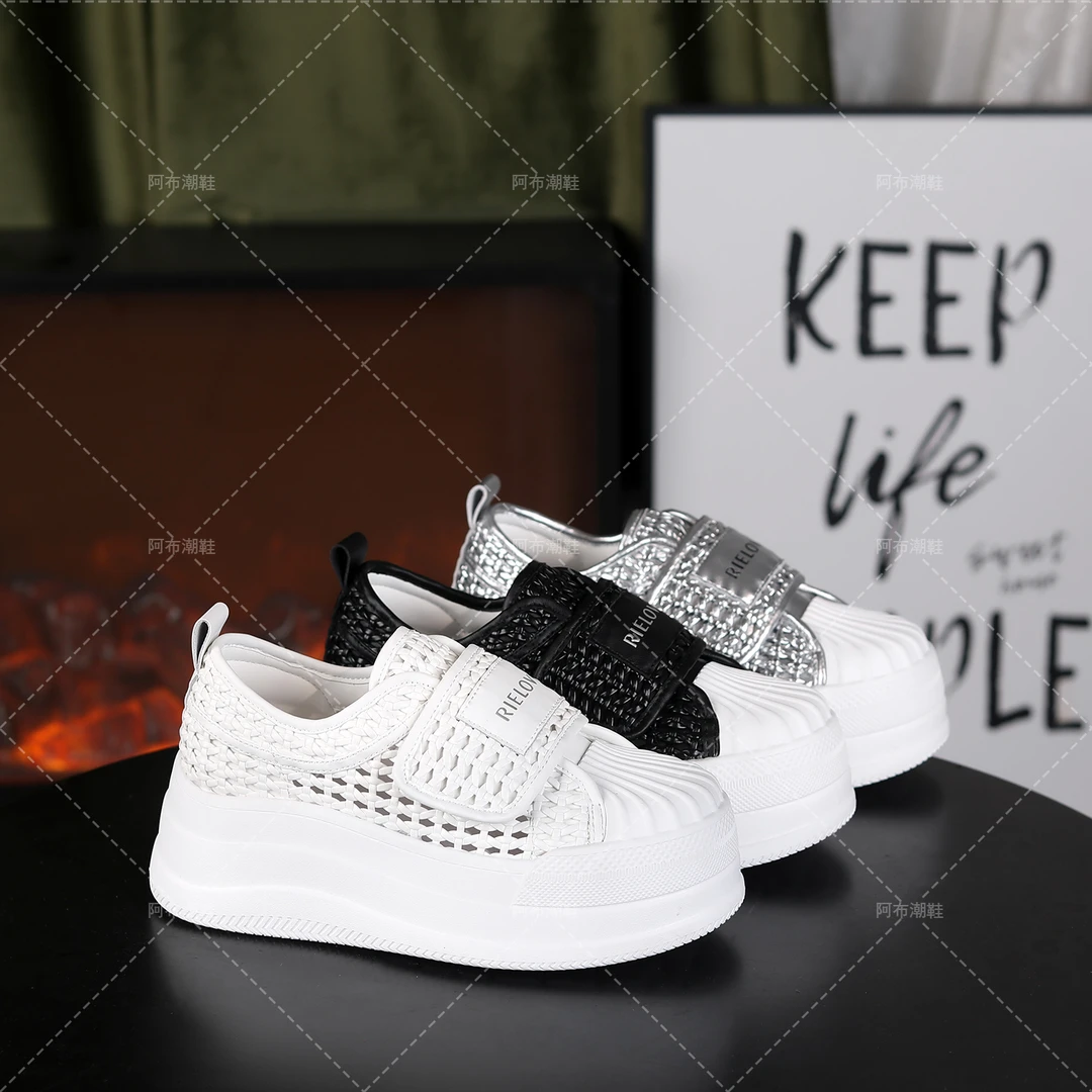 【RIELOV●华夫】增高6cm时尚潮流百搭女士休闲鞋5229-7