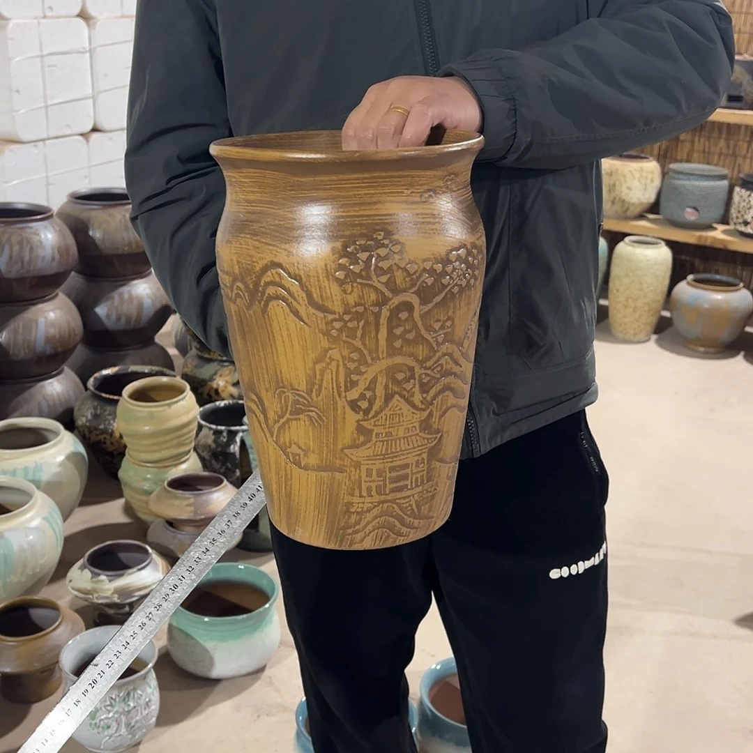 紫砂花盆高30口20
