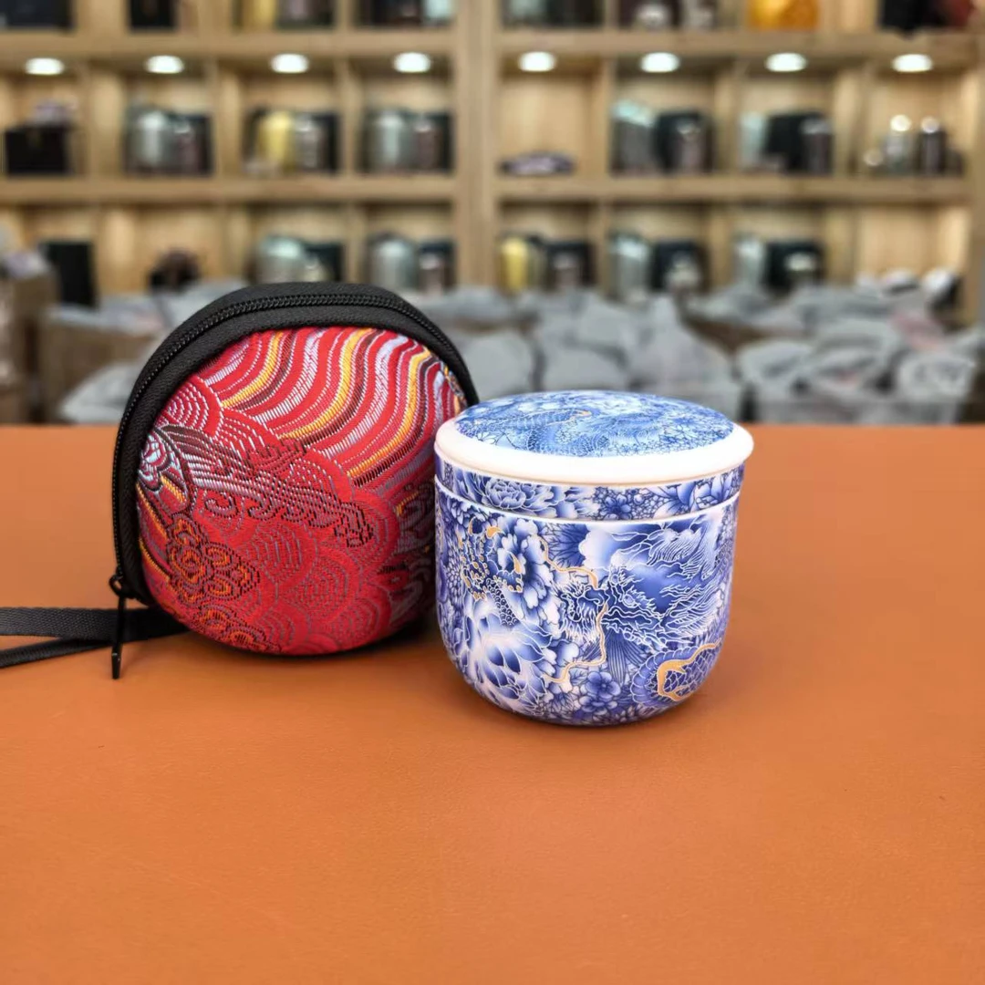 满花【龙纹】【一人饮】旅行套带高档包包C0441