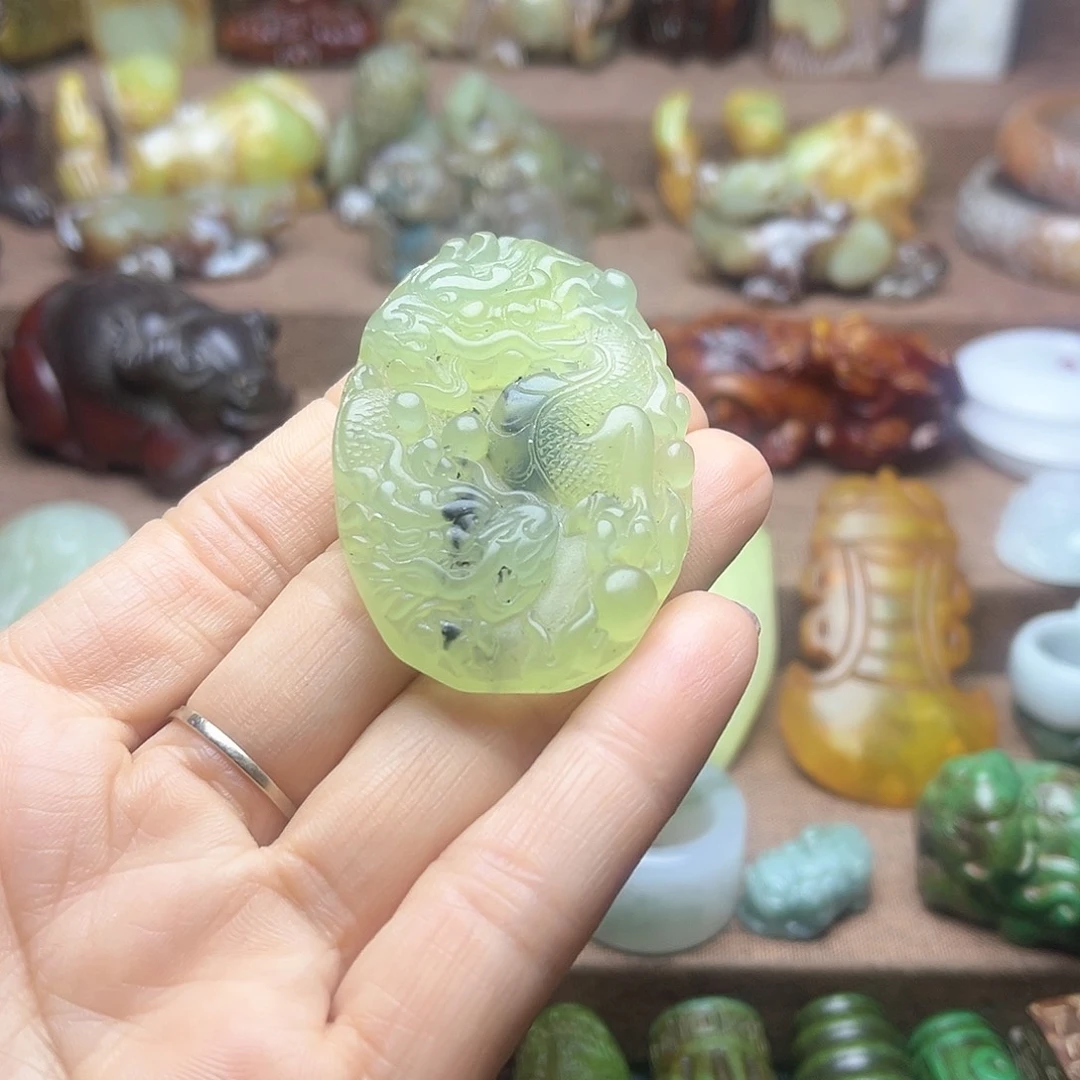 白玉菩提吊坠34。。