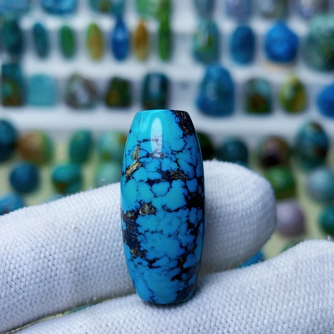 绿松石未镶嵌桶珠