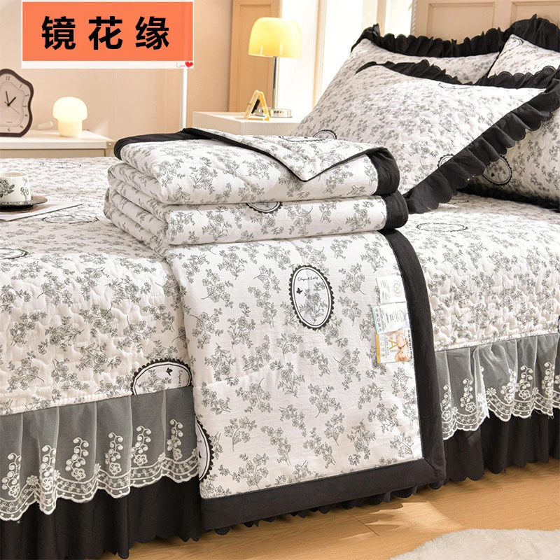 【粉丝专享】夏被床盖四件套床盖款花边空调被薄被子夏凉被