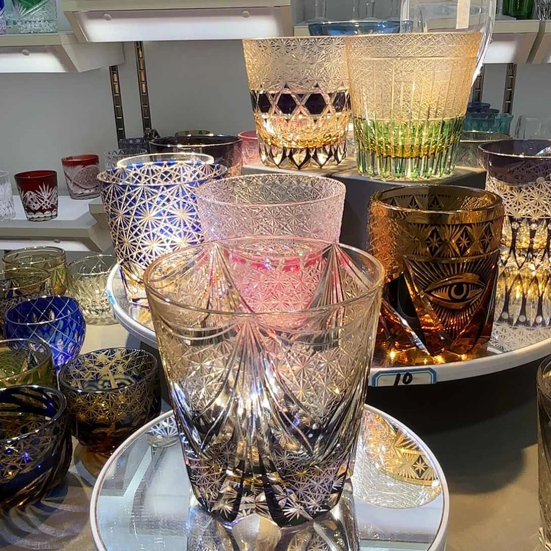 水晶玻璃吸管款定制蝶雨