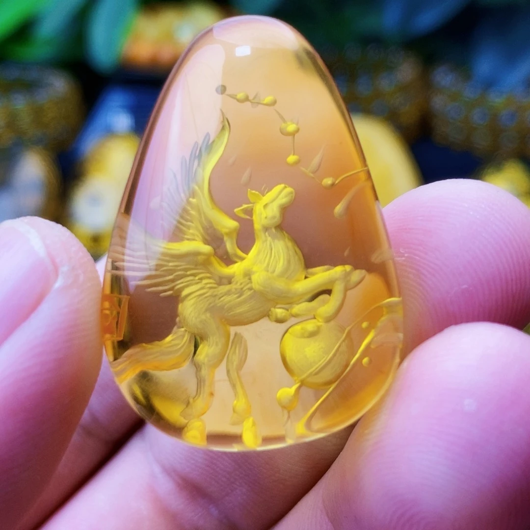 【闪购商品】金珀吊坠(不含链)未镶嵌