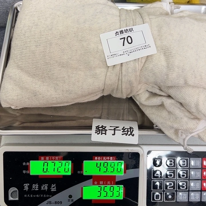 羊绒70浣熊绒拆片