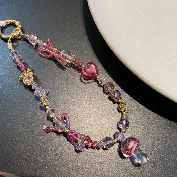 160蘑菇原创手机链