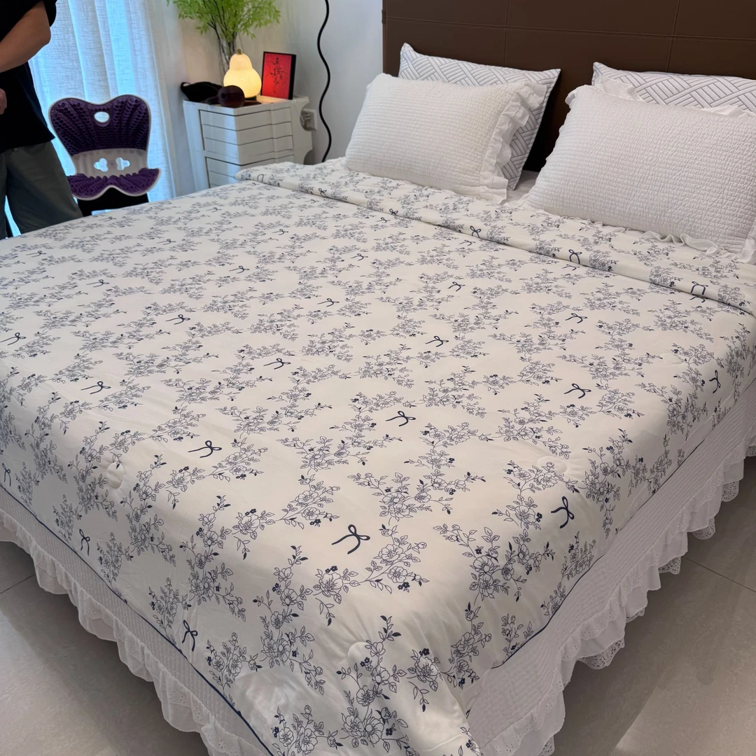 畅姐推荐【针织棉夏凉被】针织棉大豆夏被/可机洗/母婴级