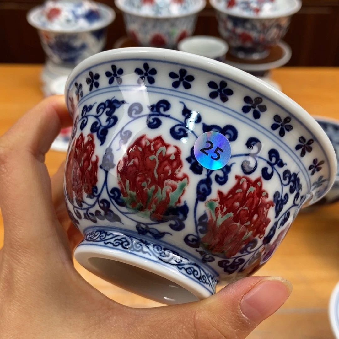 手绘现代茶具非古董