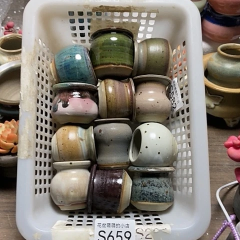 紫砂花盆659微瑕品口径3到4作呕