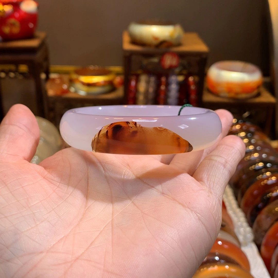 玛瑙/玉髓未镶嵌手镯9号