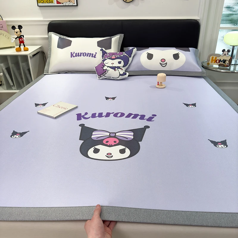 卡通冰丝凉席透气儿童男孩夏季单人可机洗空调席冰丝凉席a类母婴