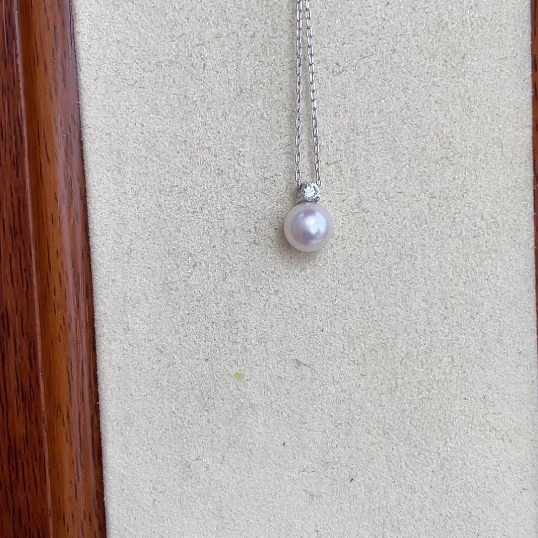 海水珍珠银S925镶嵌颈饰
