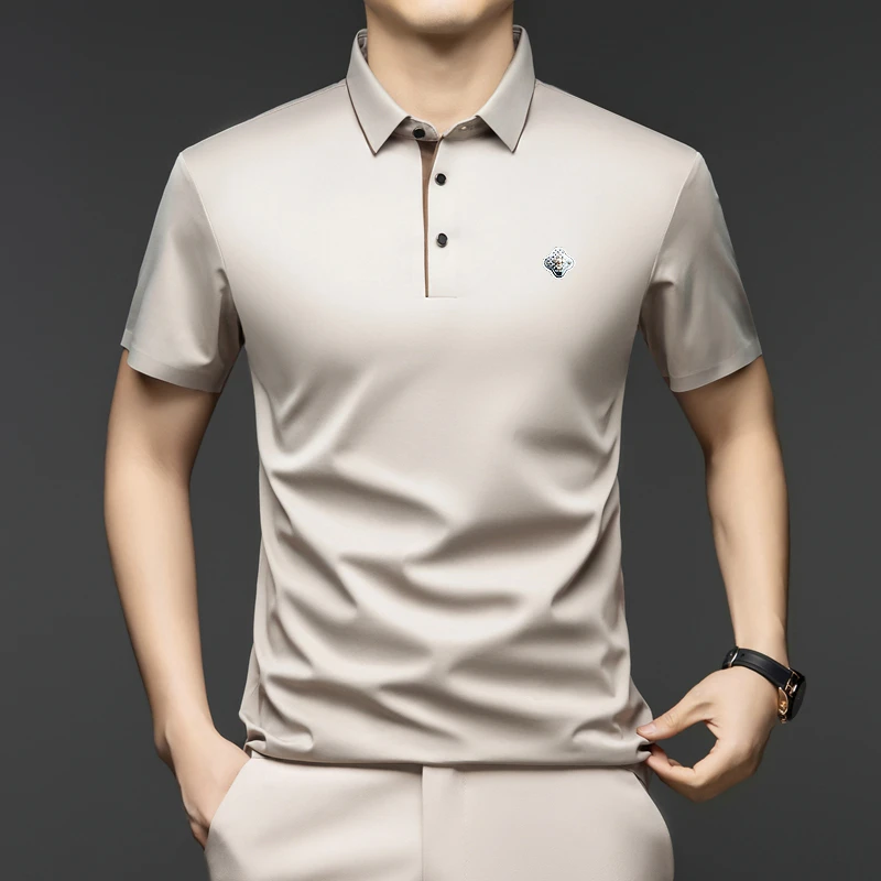 巴韦那奇欧货时尚百搭高端休闲男短袖t恤新款轻奢高端潮流POLO衫