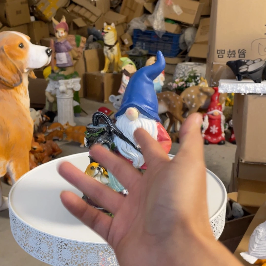 【闪购商品】树脂小狗精灵压水摆件