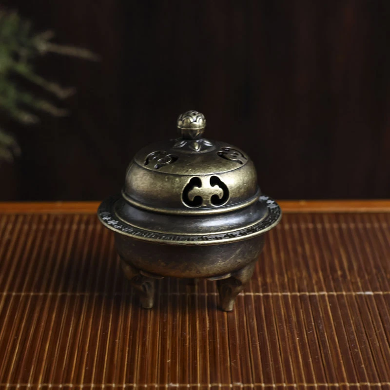 【慕白茶集】三足象香炉(尺寸5.8*6.3) （Q4929）