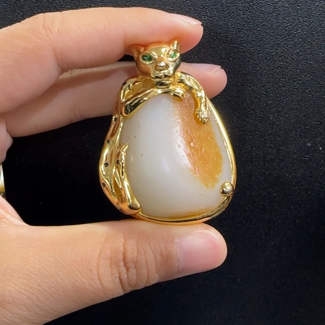 和田玉未镶嵌挂件