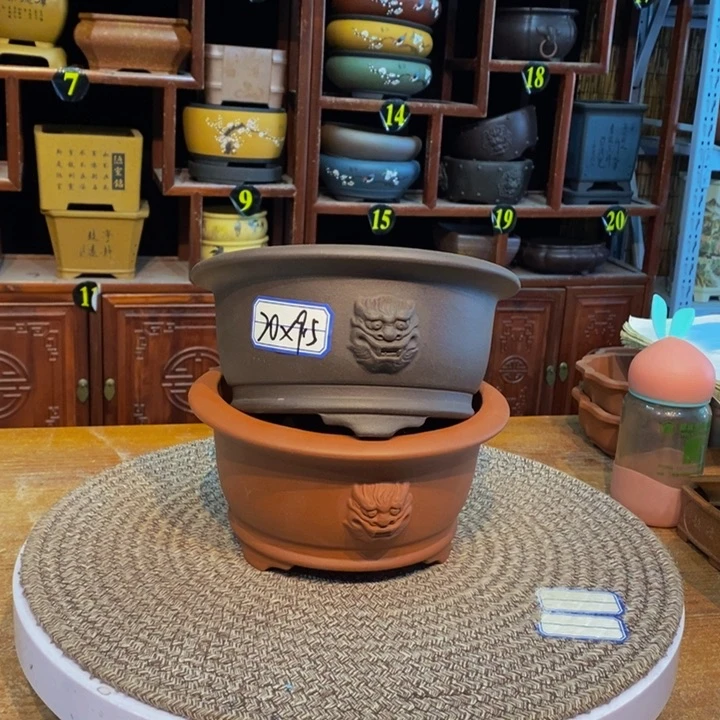 紫砂花盆紫砂花盆