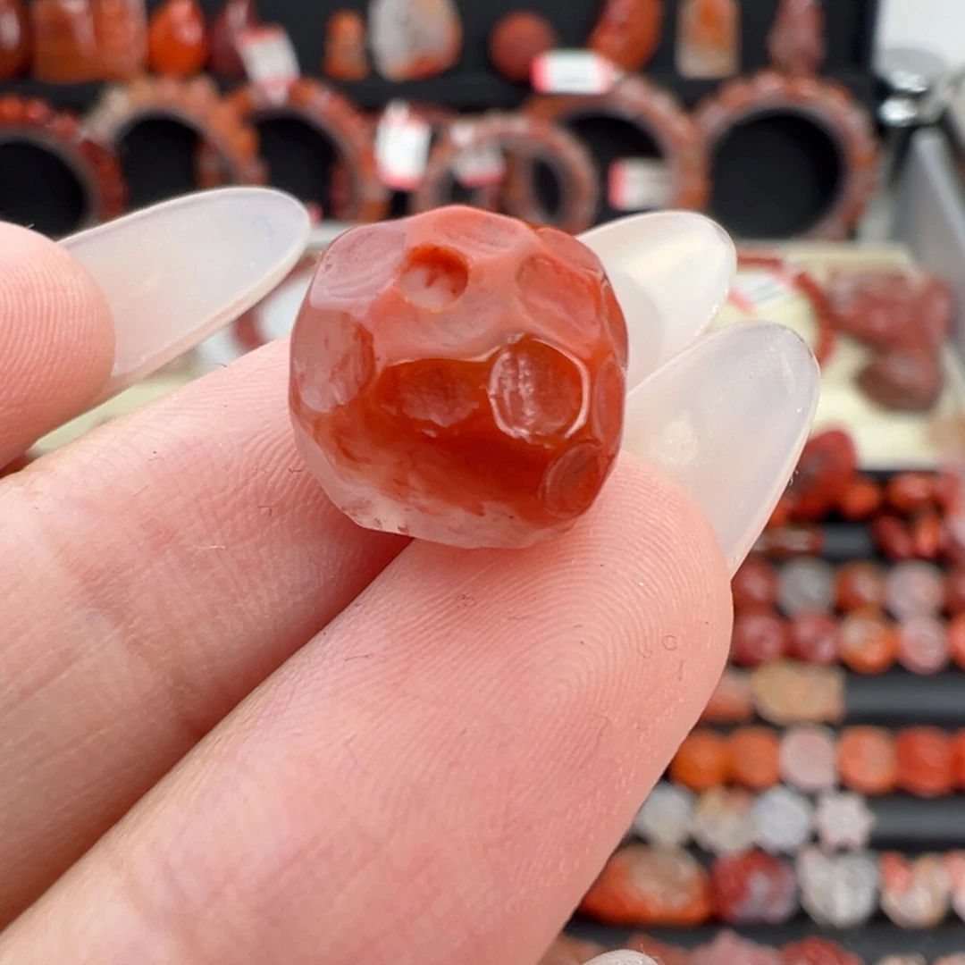 南红玛瑙未镶嵌颈饰无相珠