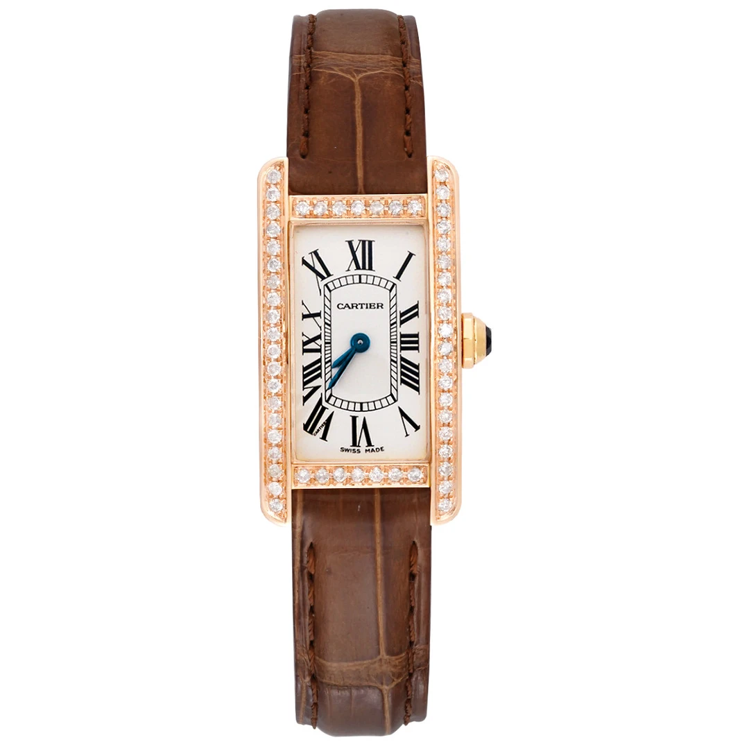 99新 Cartier/卡地亚 坦克系列W2607456后钻腕表/WHP038205