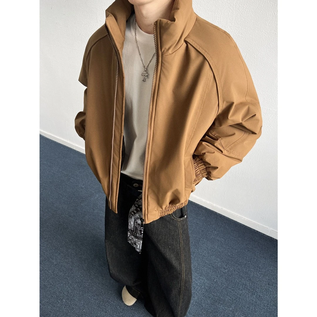 美式三防工装立领夹克棉服情侣教练棉衣外套冬宽松百搭冲锋衣潮