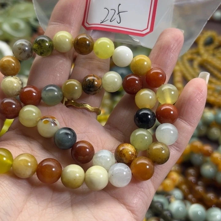 蛇纹石玉未镶嵌手链