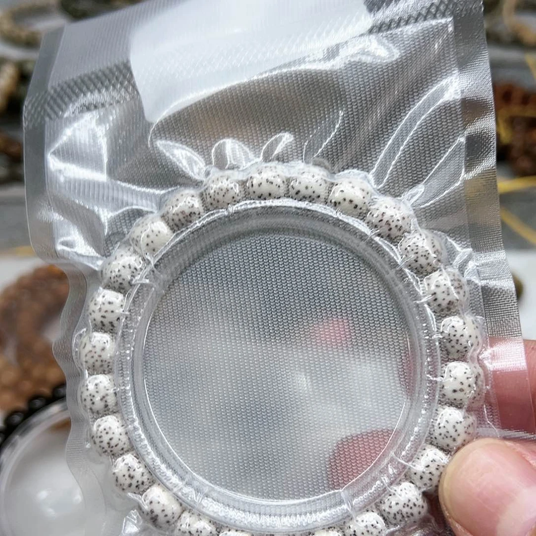 星月菩提手串101入门原脂白星月菩提单圈0.9