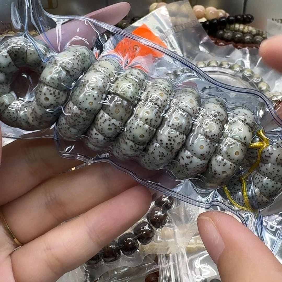 手串星月菩提22荣耀糯冰石玉大肠108 9