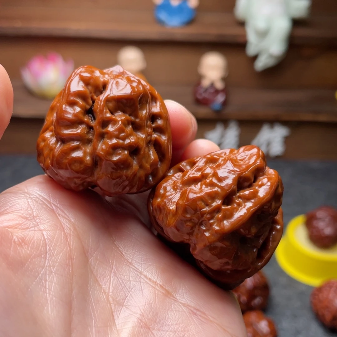 吊坠文玩核桃文玩核桃 手把件 蛤蟆头 37