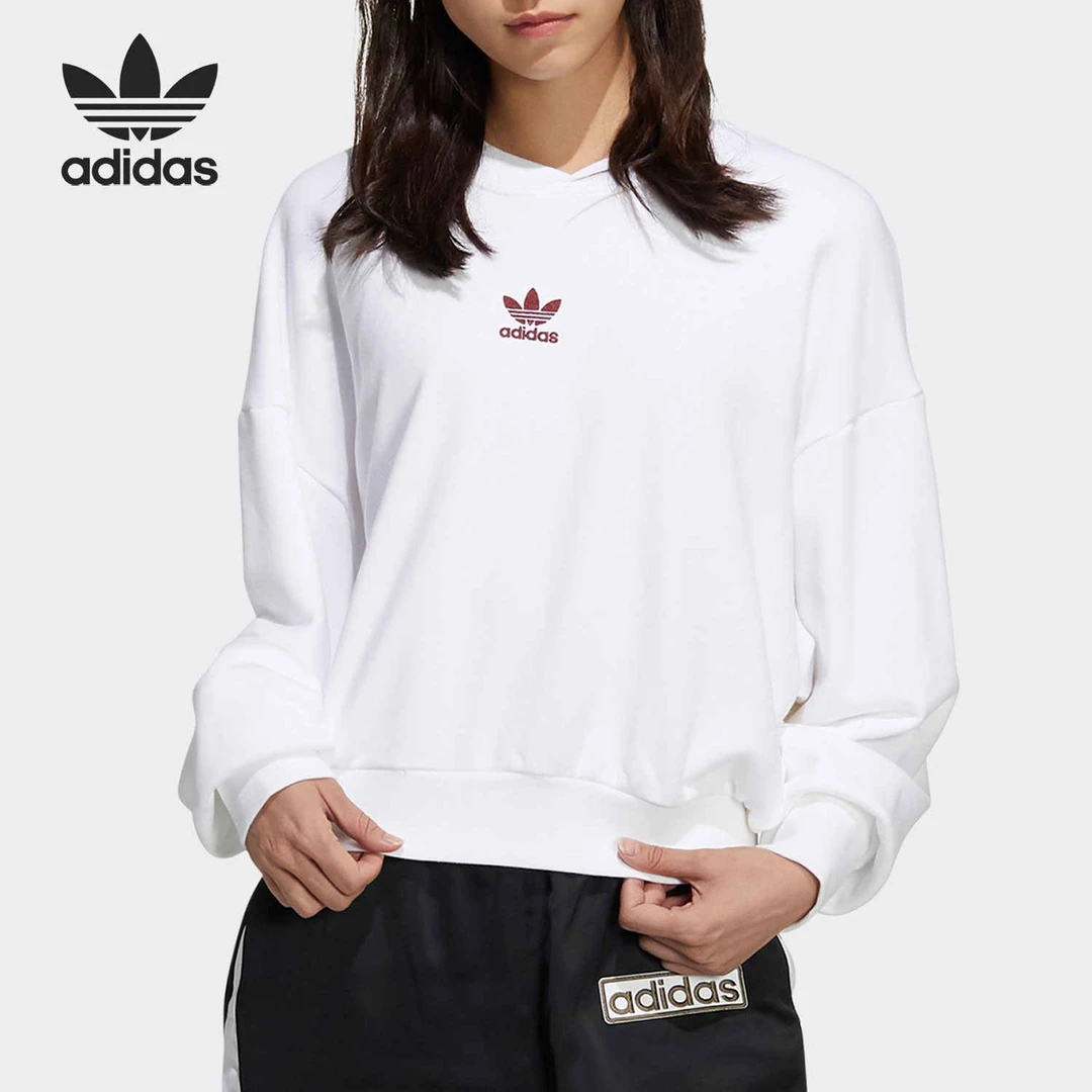 阿迪达斯Adidas正品女款三叶草春季CNY女子休闲卫衣套头衫HD0343