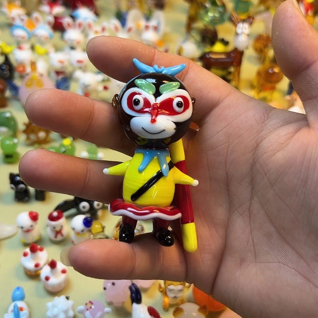 玻璃手工琉璃摆件 大圣