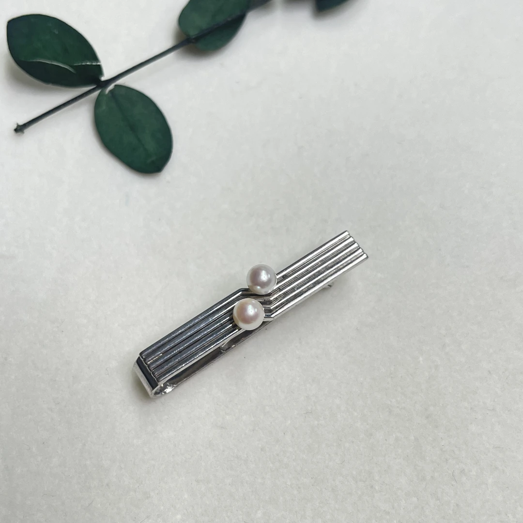 【六六中古】孤品海水珍珠领带夹al333