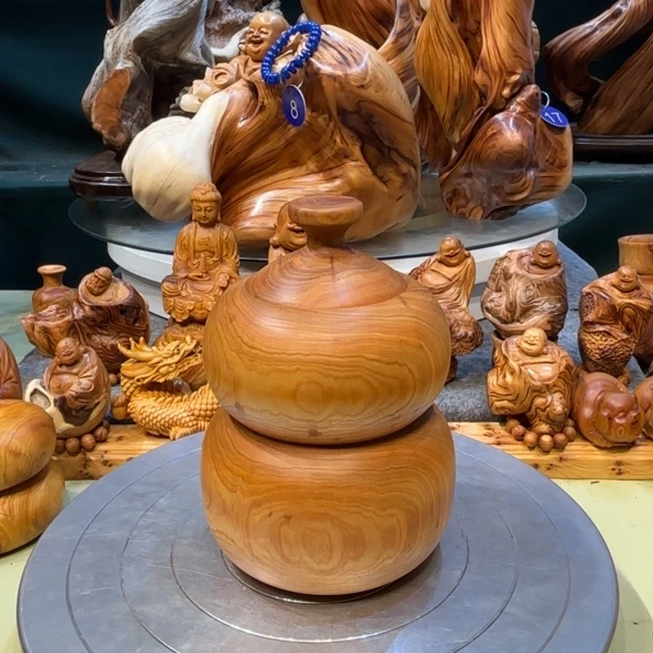 柏木（崖柏）茶叶罐崖柏