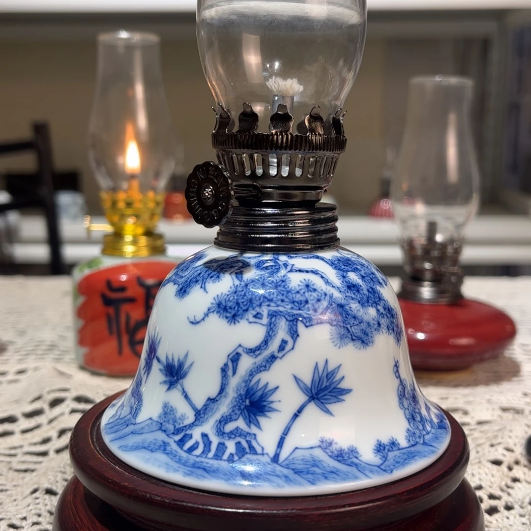 摆件景德镇陶瓷香薰灯