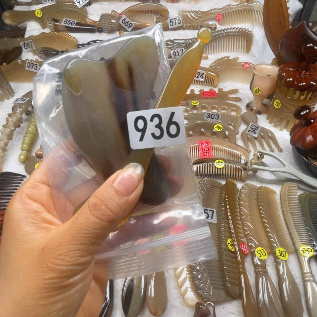 紫***玫牛角梳福利款梳子