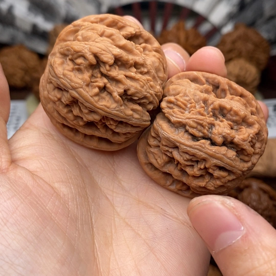 文玩核桃把件40.41全粗筋打底