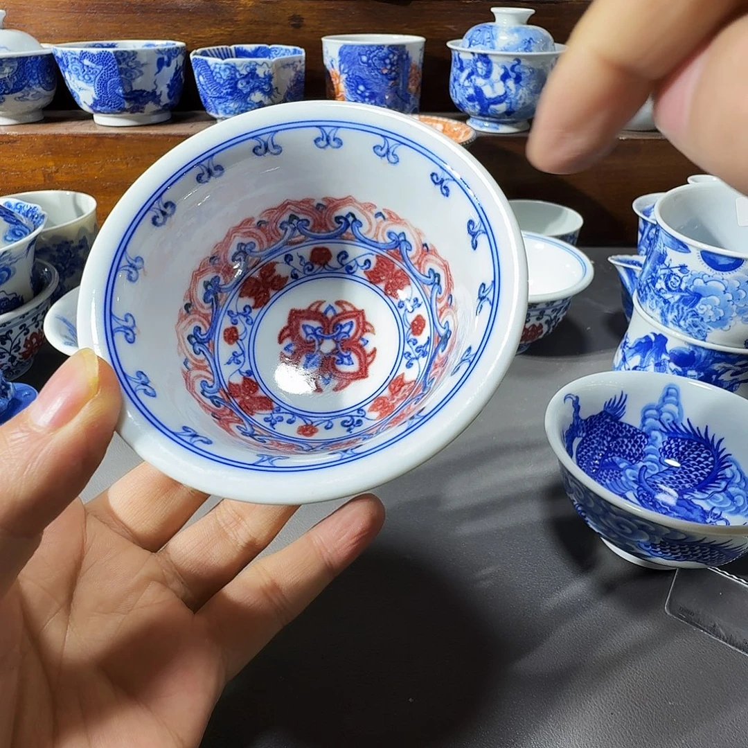 泥塑主人杯手工手绘微微微瑕