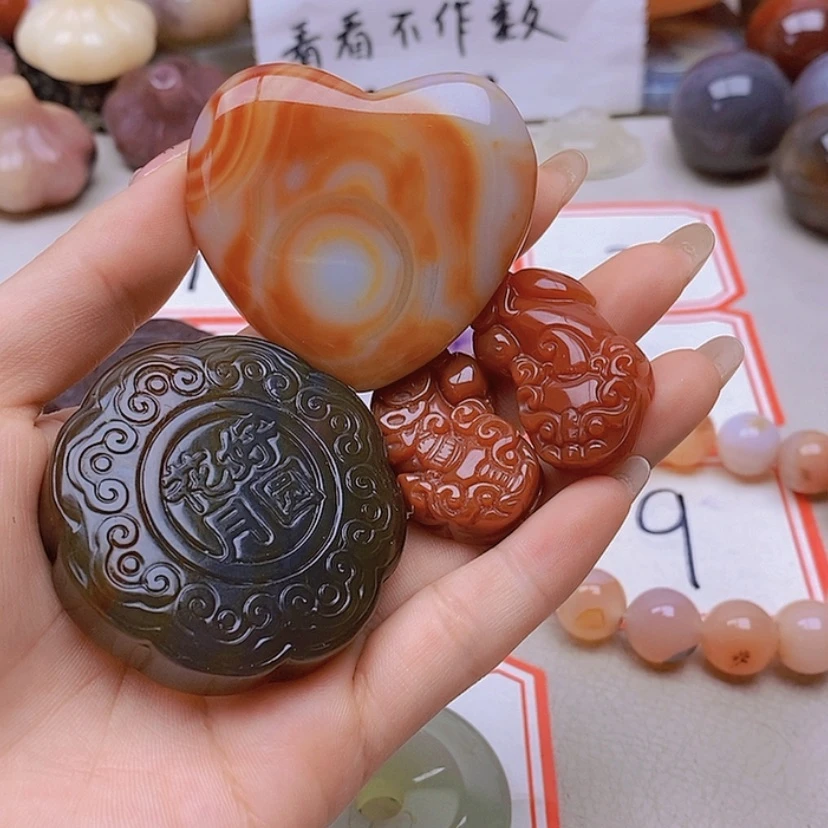 【闪购商品】未镶嵌玛瑙/玉髓珠宝半成品蜜***笑