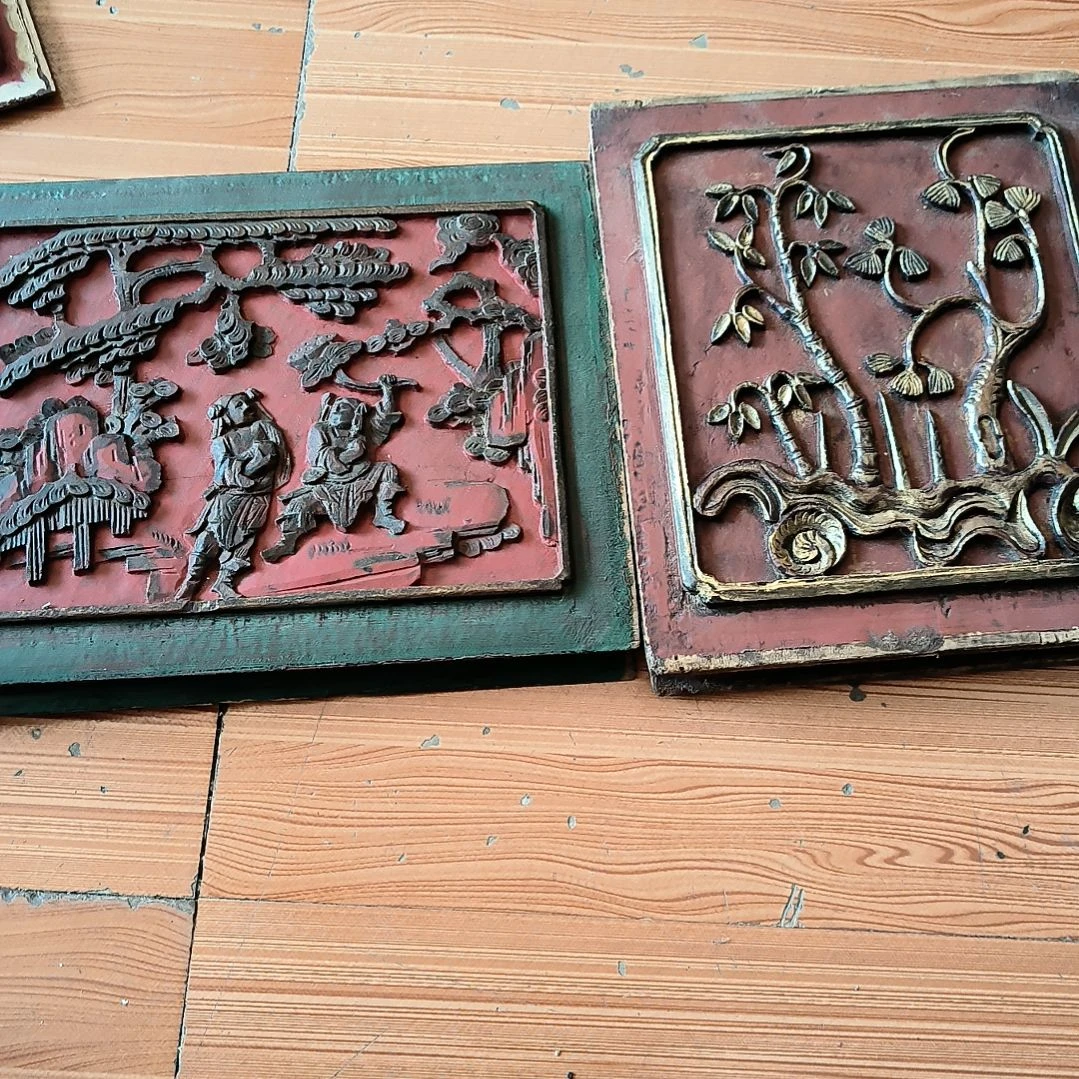 淡***墨木雕花板，一物一拍