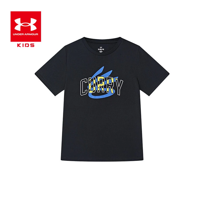 Under Armour/儿童运动针织舒适夏季短袖T恤透气1383859