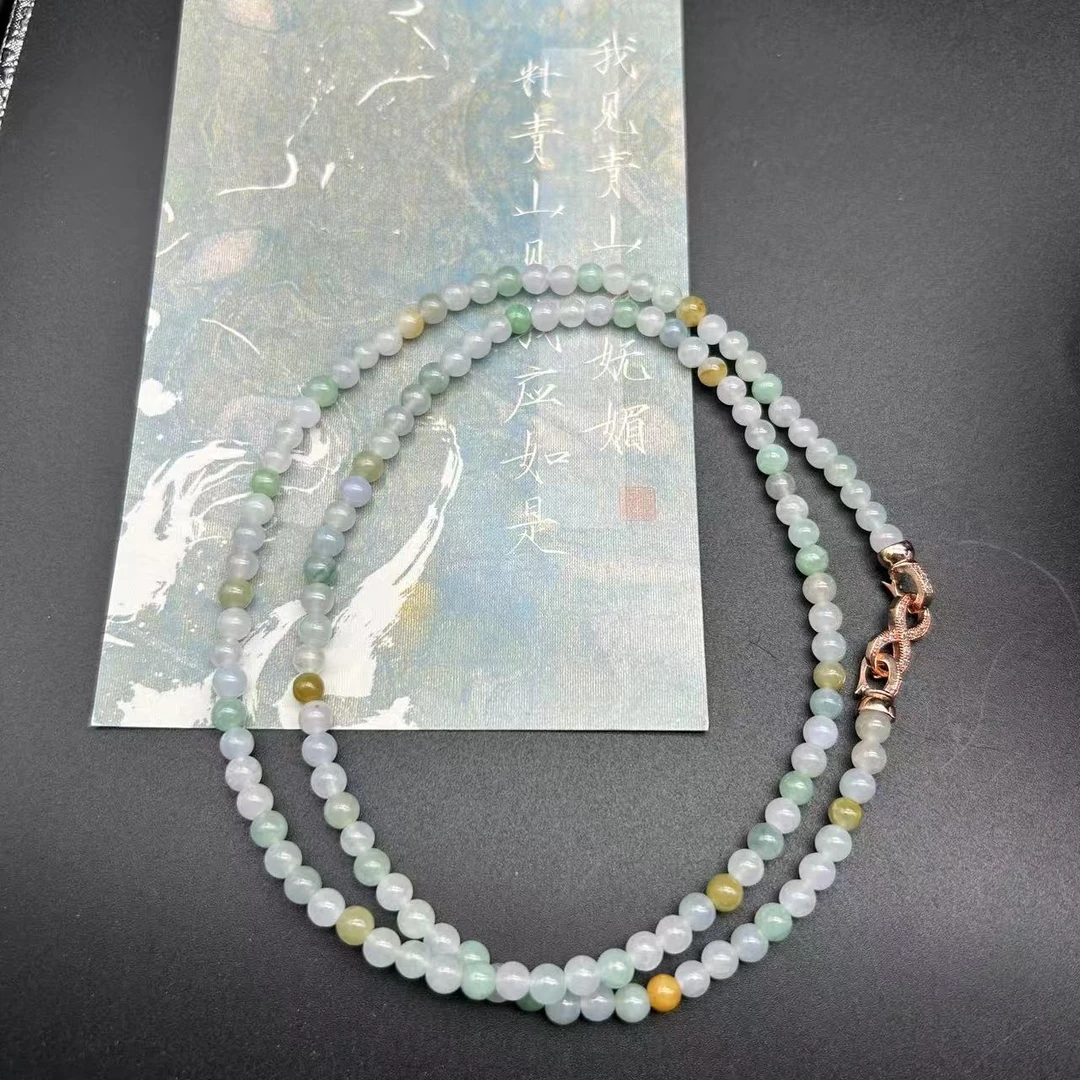 【老王好物优选】10261A-天然翡翠多宝项链多样性发一