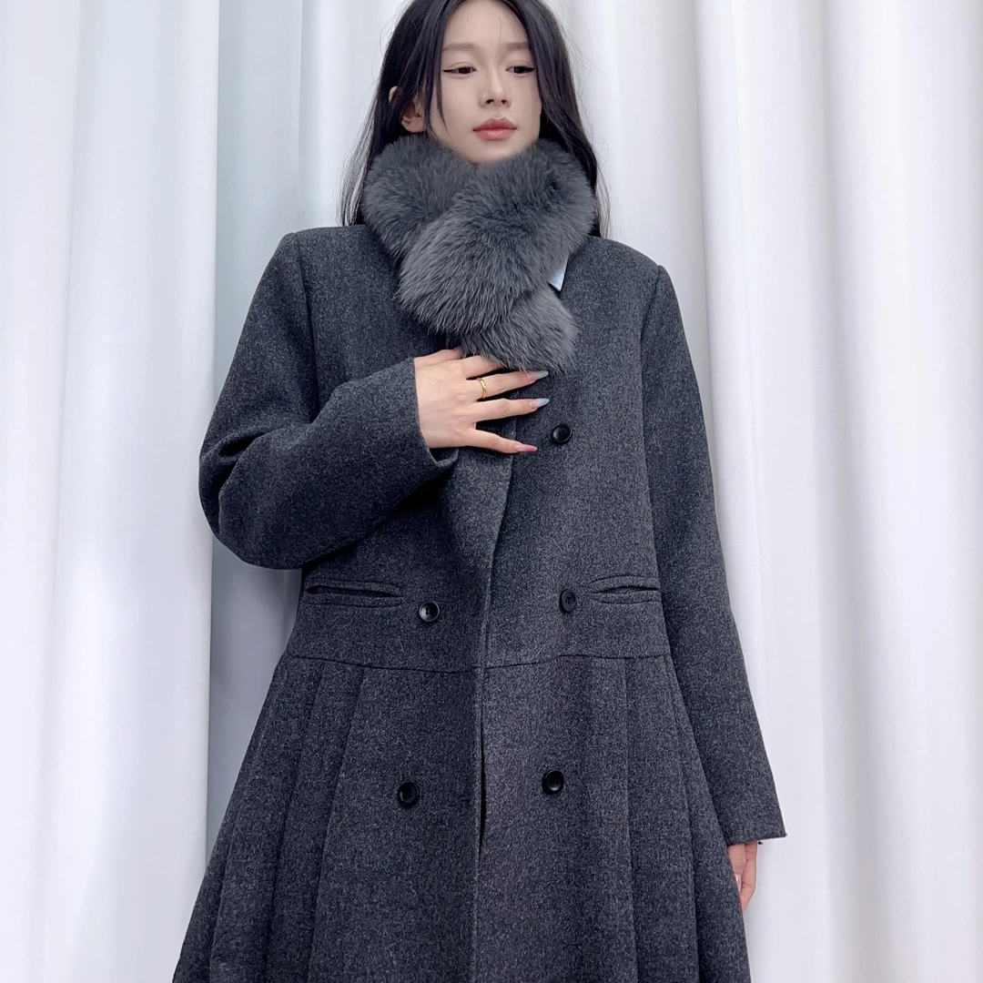 倾涩QINGSE/休闲外套/72447301/气质/百搭/女士/黑色/双面/修身