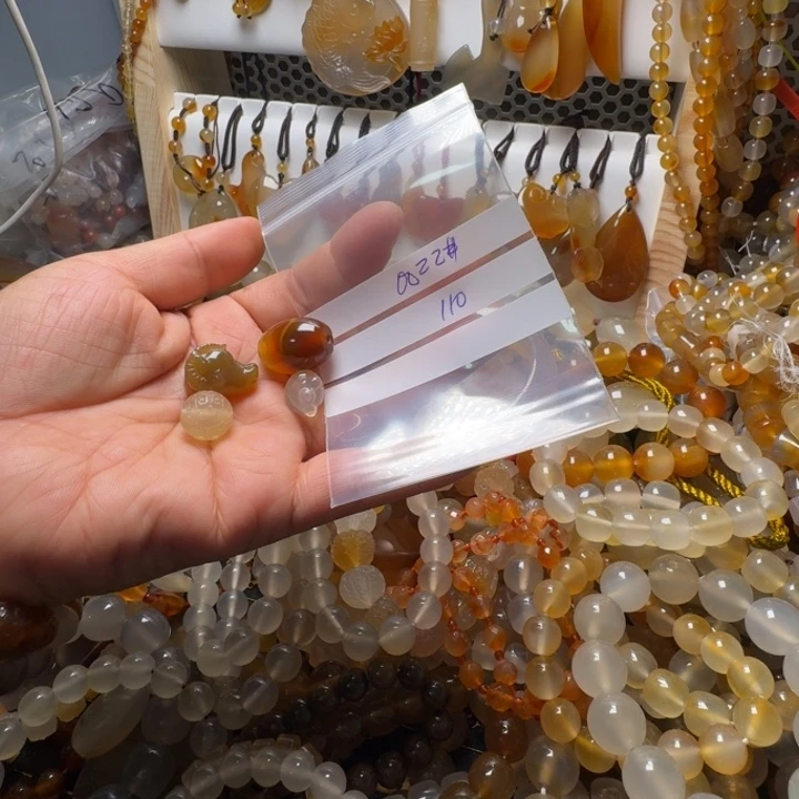 玛瑙/玉髓项链未镶嵌子**清0022