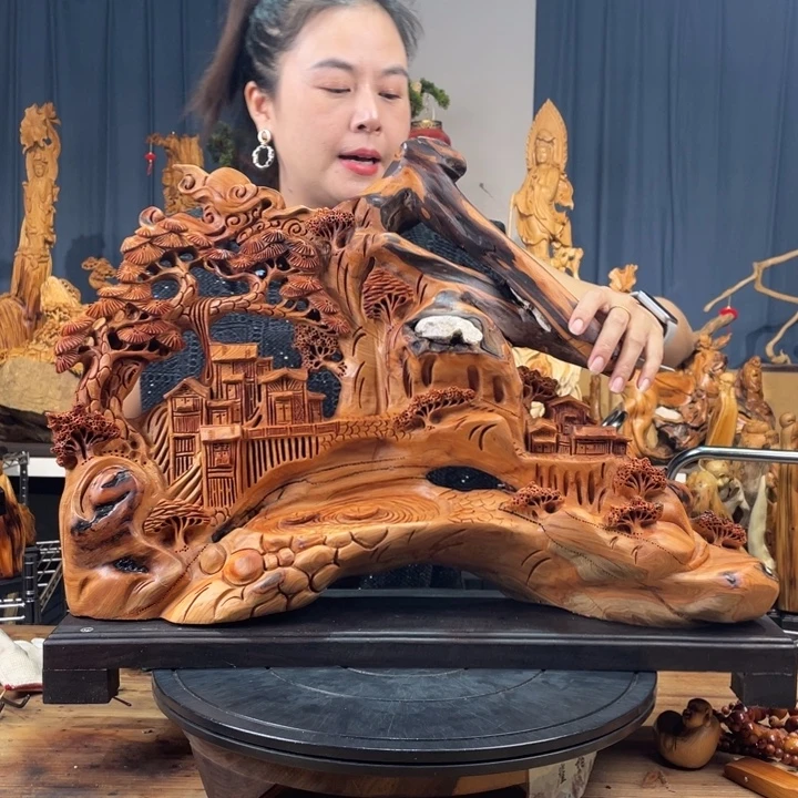 柏木（崖柏）山水倒流香送两盒香