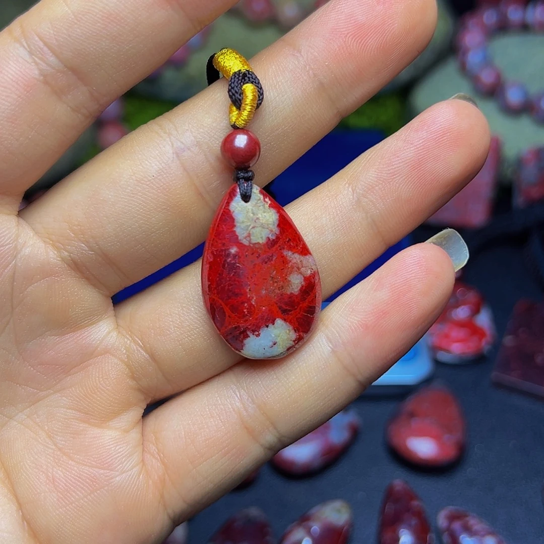 天然辰砂朱砂吊坠