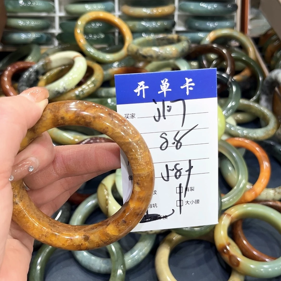 未镶嵌蛇纹石玉手镯