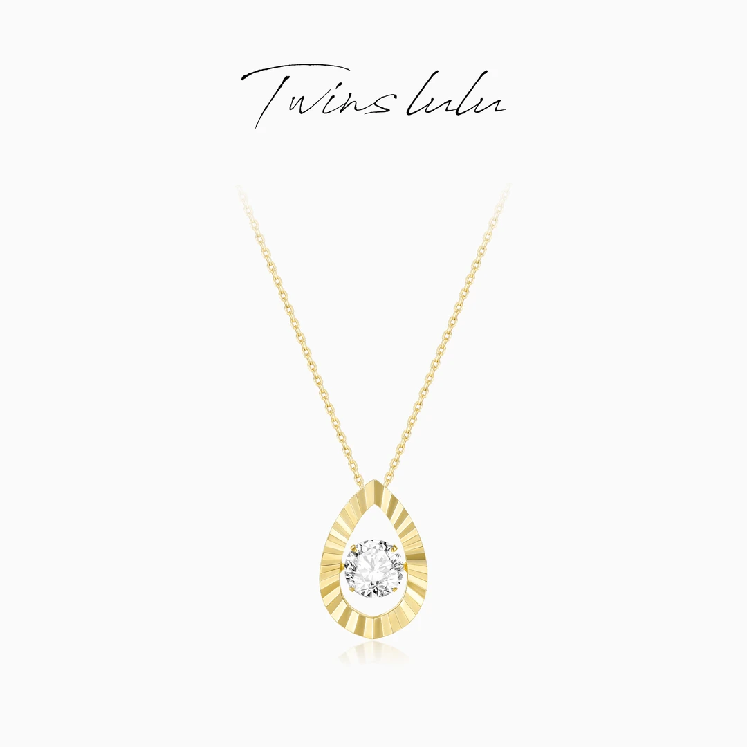 TWINSLULU 【光泪】双十一轻奢小众高级感水滴形项链TSJ7849
