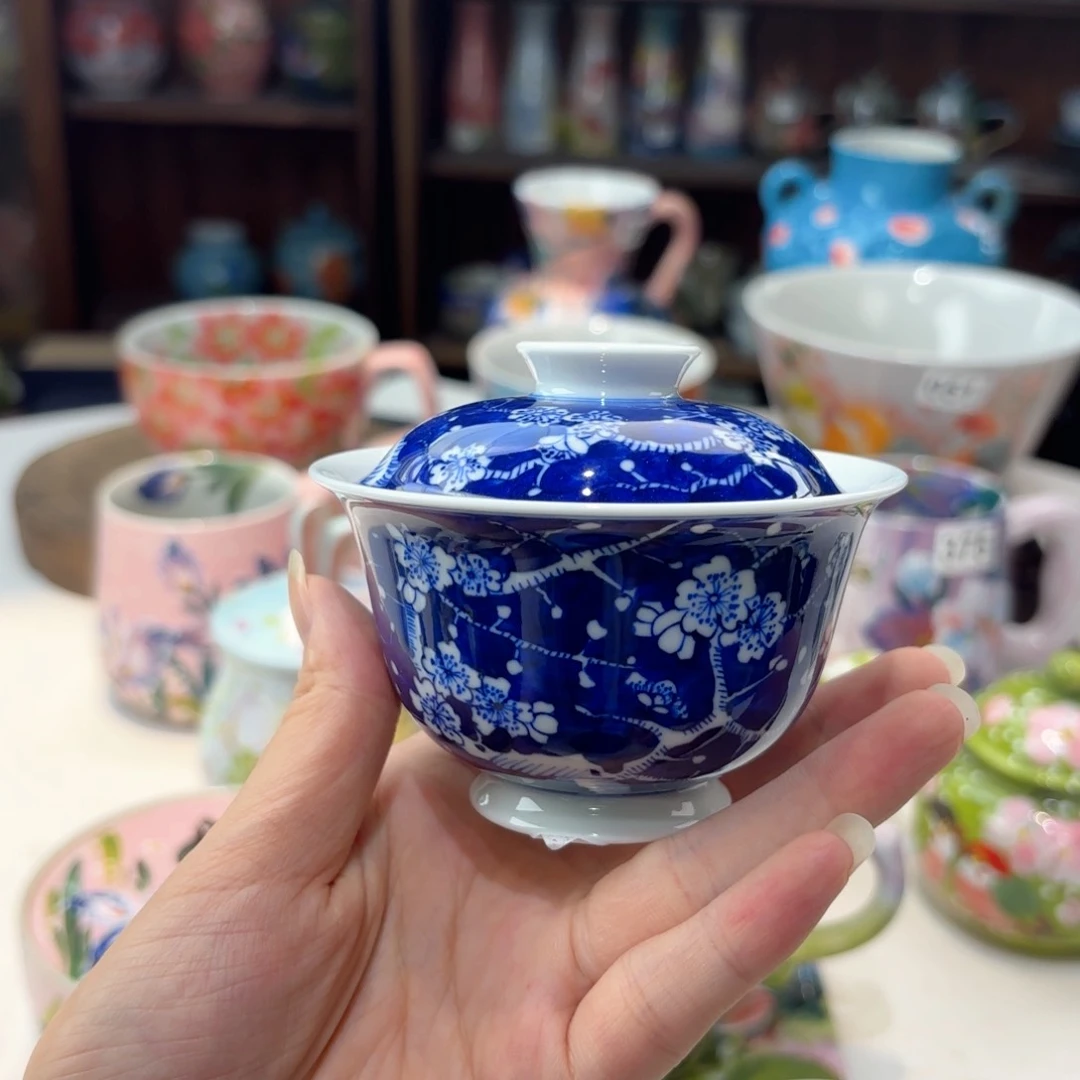 景德镇手绘高温釉下彩陶瓷茶具