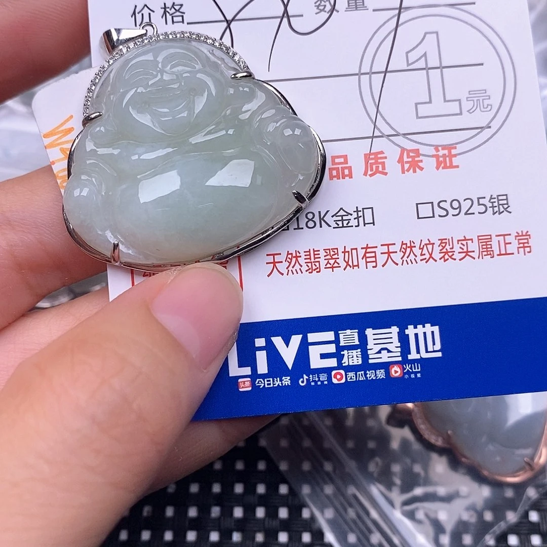 翡翠银S925镶嵌颈饰
